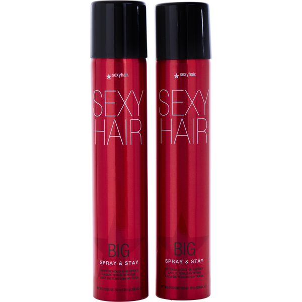 Sexy Hair by Sexy Hair Concepts, Big Sexy Hair Spray And Stay Intense Hold Hair Spray 9 oz (2 Pack)