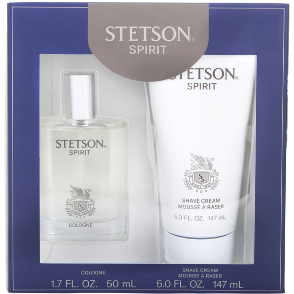Stetson Spirit by Stetson, Cologne Spray 1.7 oz & Shaving Cream 5 oz