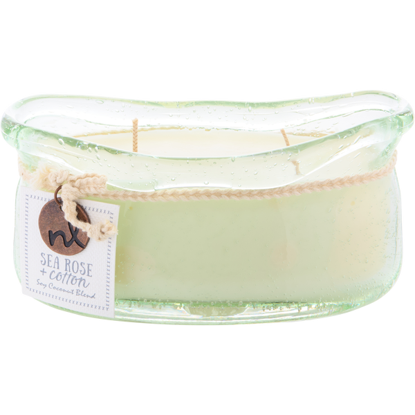 Sea Rose & Cotton by Northern Lights, 2 Wick Candle 14 oz