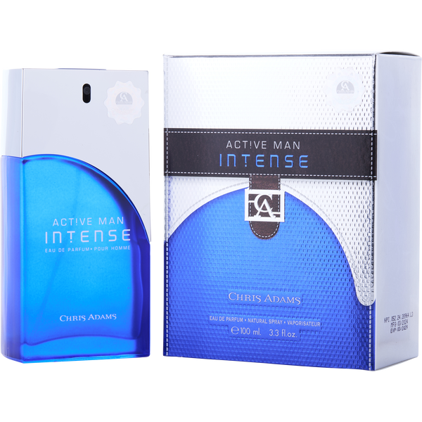 Chris Adams Active Man Intense by Chris Adams, Eau De Parfum Spray 3.3 oz