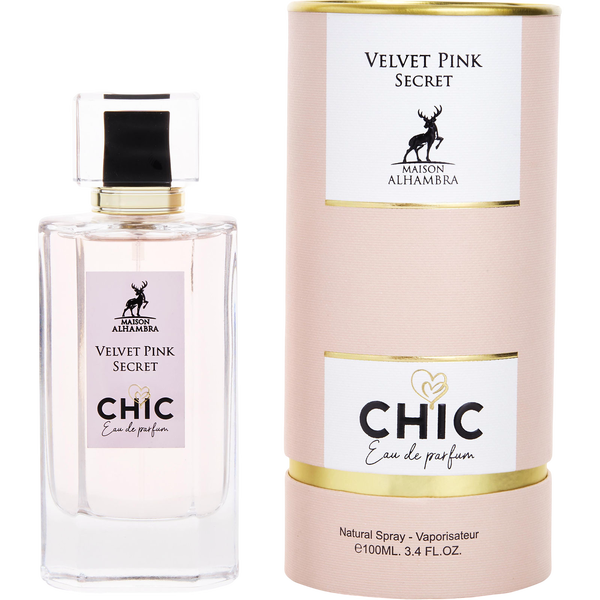Maison Alhambra Chic Velvet Pink Secret by Maison Alhambra, Eau De Parfum Spray 3.4 oz, image 1 of 2