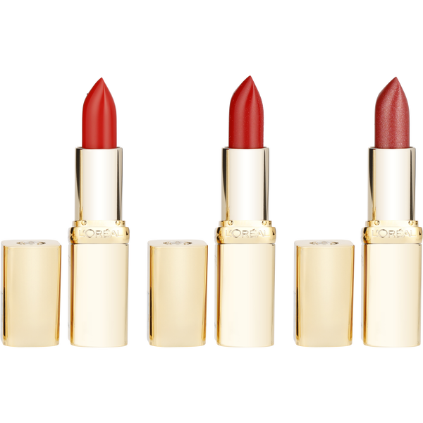L'Oreal by L'Oreal, Shades Of Reds Lipsticks Trio: Maison Marais 125 + Red Passion 297 + Cristal Cerise 34 3x3.6g/0.13oz