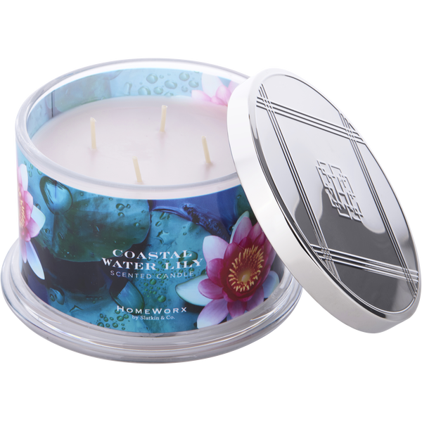 Homeworx Coastal Water Lily by Slatkin + Co., Scented Candle 18 oz