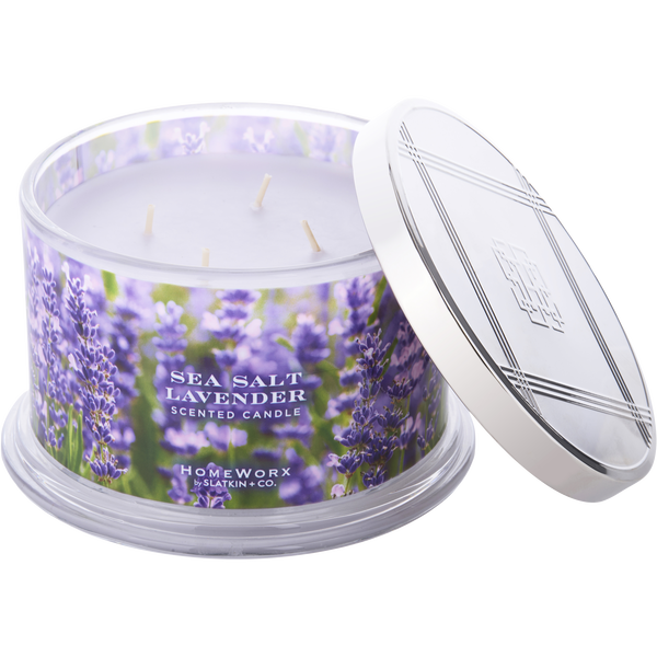 Homeworx Sea Salt Lavender by Slatkin + Co., Scented Candle 18 oz