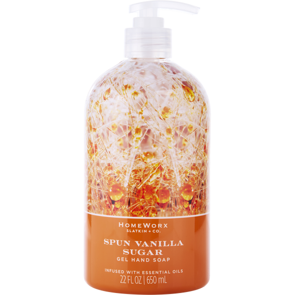 Homeworx Spun Vanilla Sugar by Slatkin + Co., Gel Hand Soap 22 oz