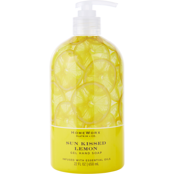 Homeworx Sun Kissed Lemon by Slatkin + Co., Gel Hand Soap 22 oz