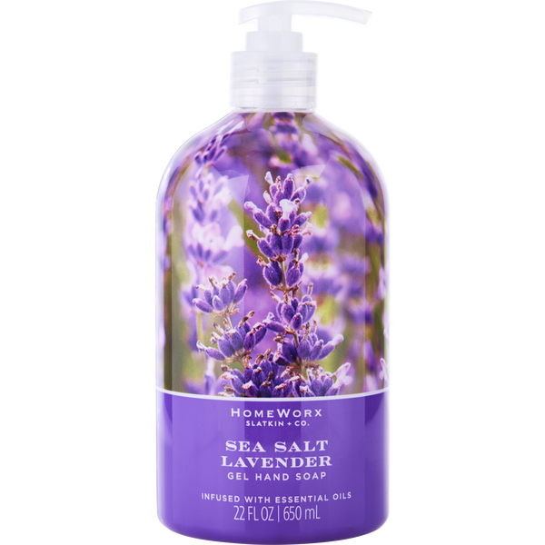 Homeworx Sea Salt Lavender by Slatkin + Co., Gel Hand Soap 22 oz