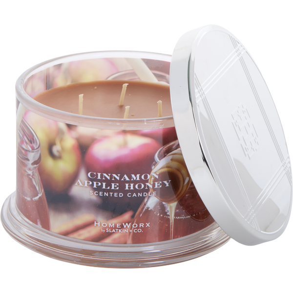Homeworx Cinnamon Apple Honey by Slatkin + Co., Scented Candle 18 oz