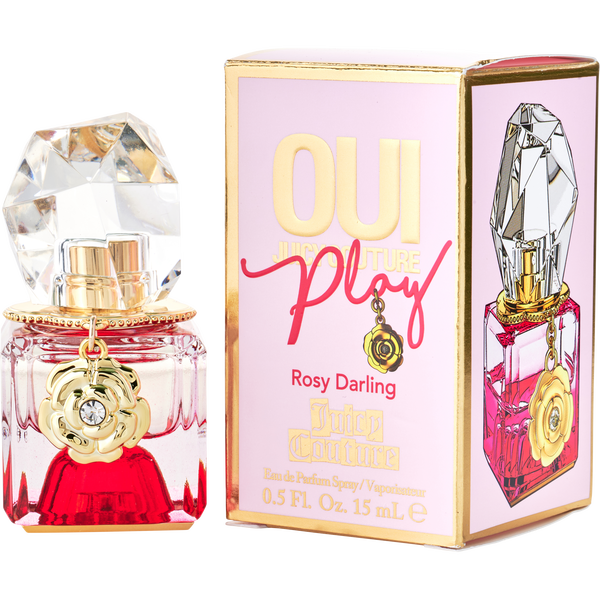 Juicy Couture Oui Play Rosy Darling by Juicy Couture, Eau De Parfum Spray 0.5 oz, image 1 of 2