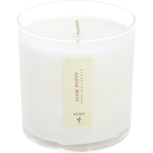 Kobo Siam Poppy by Kobo, Plant The Box Pure Soy Candle 9 oz
