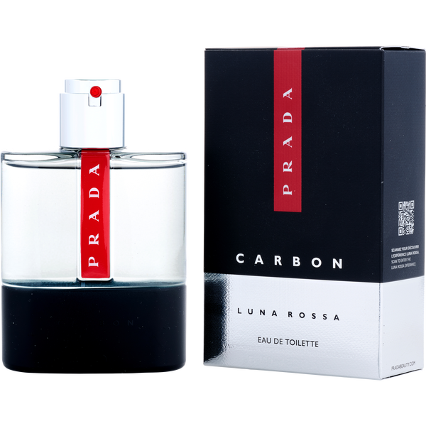Prada Luna Rossa Carbon by Prada, Eau De Toilette Refillable Spray 3.4 oz