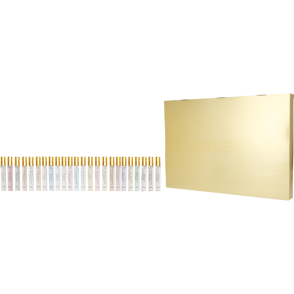 Lovery Variety by Lovery, Perfume Gift Box With 24 Fragrance Spray 0.1 oz Mini