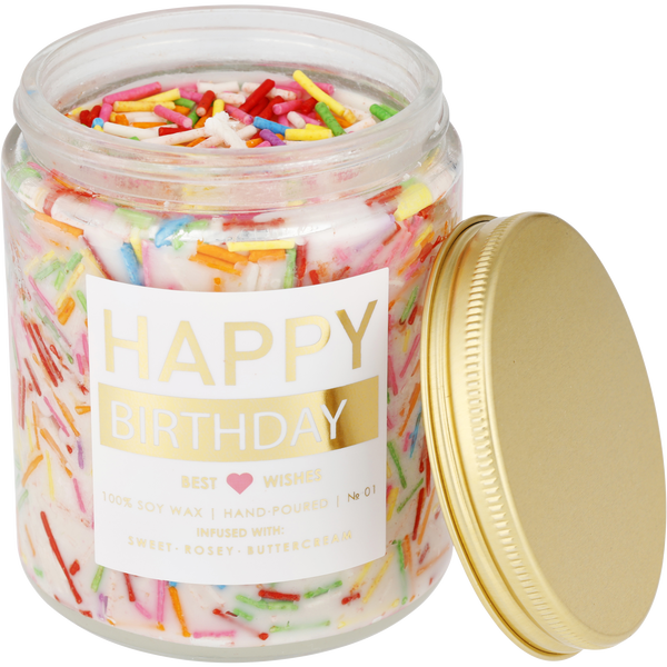 Lovery Happy Birthday by Lovery, Soy Wax Candle 9 oz