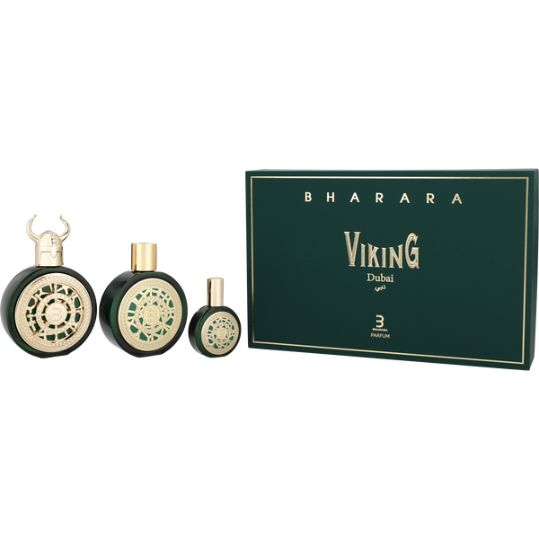 Bharara Viking Dubai by Bharara, Parfum Spray 3.4 oz & Parfum Spray 1 oz & Body Lotion 6 oz, image 1 of 2