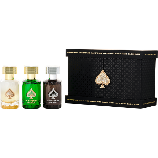 Jo Milano Variety by Jo Milano, Game Of Spades Diamond Collection With Diamond & Emerald & Topaz And All Are Parfum Spray 1 oz, image 1 of 2