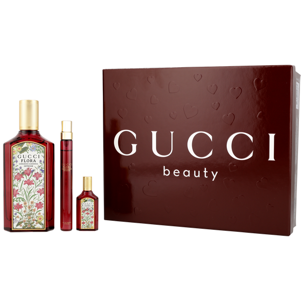 Gucci Flora Gorgeous Gardenia Intense by Gucci, Eau De Parfum Spray 3.3 oz & Eau De Parfum Spray 0.33 oz Mini & Eau De Parfum Spray 0.16 oz Mini, image 1 of 2