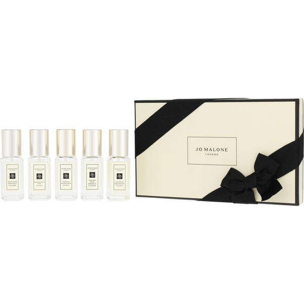 Jo Malone Variety by Jo Malone, 5 Piece Mini Variety With Lime Basil And Mandarin & English Pear And Freesia & Peony And Blush Suede & Pomegranate Noir & Wood Sage & Sea Salt And All Are 0.3 oz Mini, image 1 of 2