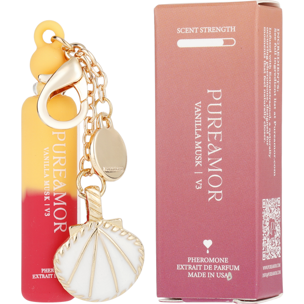 Pureamor Vanilla Musk by Pureamor, Extrait De Parfum Mini Keychain 0.06 oz, image 1 of 2