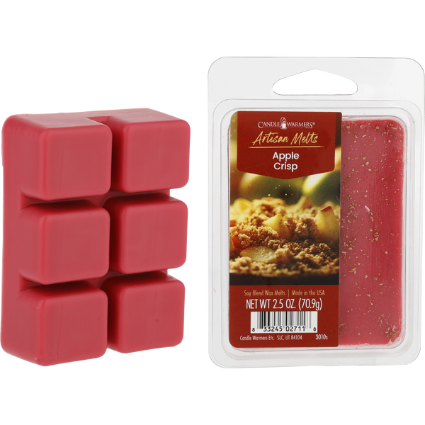 Candle Warmers Apple Crisp by Candle Warmers, Soy Blend Wax Melts (Artisan Collection) 2.5 oz