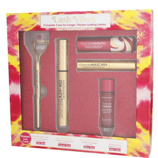 Grande Cosmetics (Grandelash) by Grande Cosmetics, Grandelash-Md Serum + Grandefanatic Mascara + Grandemascara Conditioning Peptide Mascara + Grandevanish Makeup Remover 0.37oz + Grandelash-Separator --5pieces, image 1 of 2