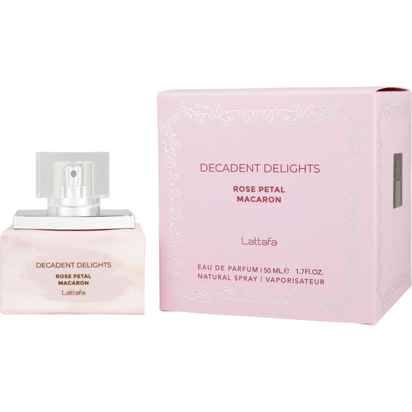 Lattafa Decadent Delights Rose Petal Macaron by Lattafa, Eau De Parfum Spray 1.7 oz, image 1 of 2