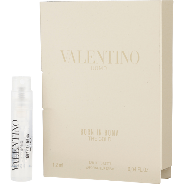 Valentino Uomo Born In Roma The Gold by Valentino, Eau De Toilette Spray Vial, image 1 of 2