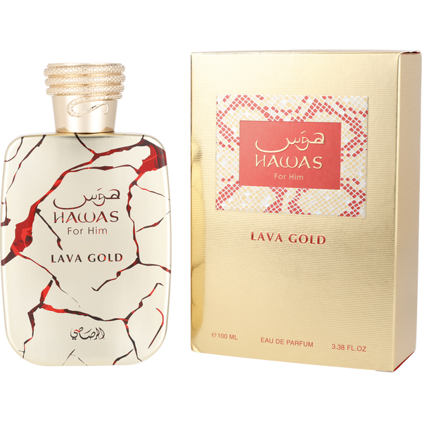 Rasasi Hawas Lava Gold by Rasasi, Eau De Parfum Spray 3.3 oz, image 1 of 2