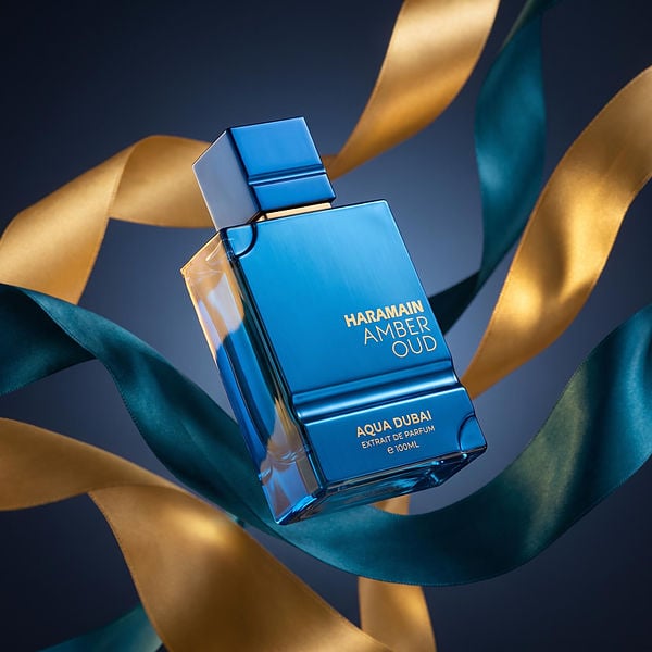 Al Haramain Amber Oud Aqua Dubai by Al Haramain, Extrait De Parfum Spray 3.4 oz, image 3 of 5